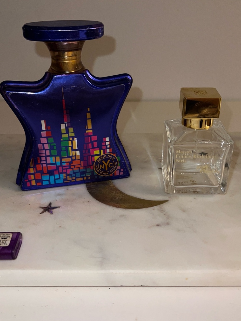 EMPTY Bond #9 and MFK perfume bottles 2 of them total